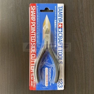 TAMIYA 74123 SHARP POINTED SIDE CUTTER for PLASTIC (SLIM JAW) ตัดชิ้นงานพลาสติก