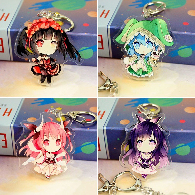 Y&P| DATE A LIVE พวงกุญแจอะคริลิคใส
