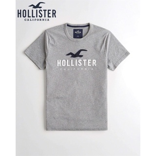 HOLLISTER 【พร้อมส่ง】ใหม่ เสื้อยืดแขนสั้นลําลอง ผ้าฝ้าย พิมพ์ลายนกนางนวล HCO เรียบง่าย คุณภาพสูง แฟชั่นสําหรับผู้ชาย 2022