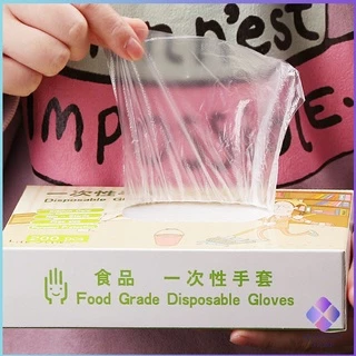 MahaThai ถุงมือพลาสติก ถุงมือแบบใส แบบใช้ครั้งเดียวทิ้ง PE disposable gloves