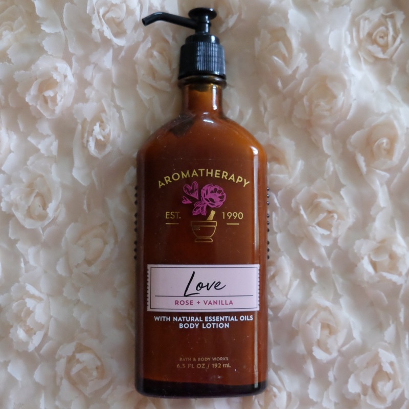 Bath &amp; Body Works Aromatherapy Love Rose &amp; Vanilla Body Lotion 192ml. ของแท้