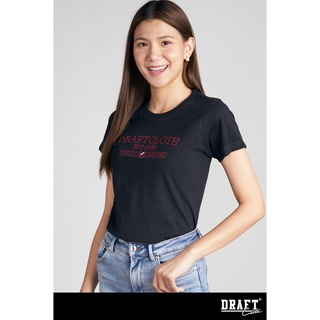 เสื้อยืด draft ลาย qny สีดำ