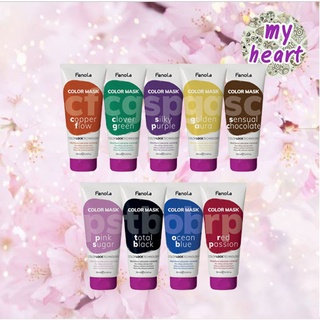 Fanola Color Mask Purple/Golden/Chocolate/Pink/Black/Blue/Red/Green/Copper 200 ml. มาร์คทำสีผม ประสิทธิภาพสูง