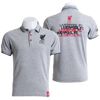 เช็คไซด์ก่อนสั่งซื้้อ !!!!!   เสื้อโปโลลิเวอร์พูล ลิขสิทธิ์แท้ LFC-PL-006   (GRAY)   ราคา 650 บาท   (สีเทา)