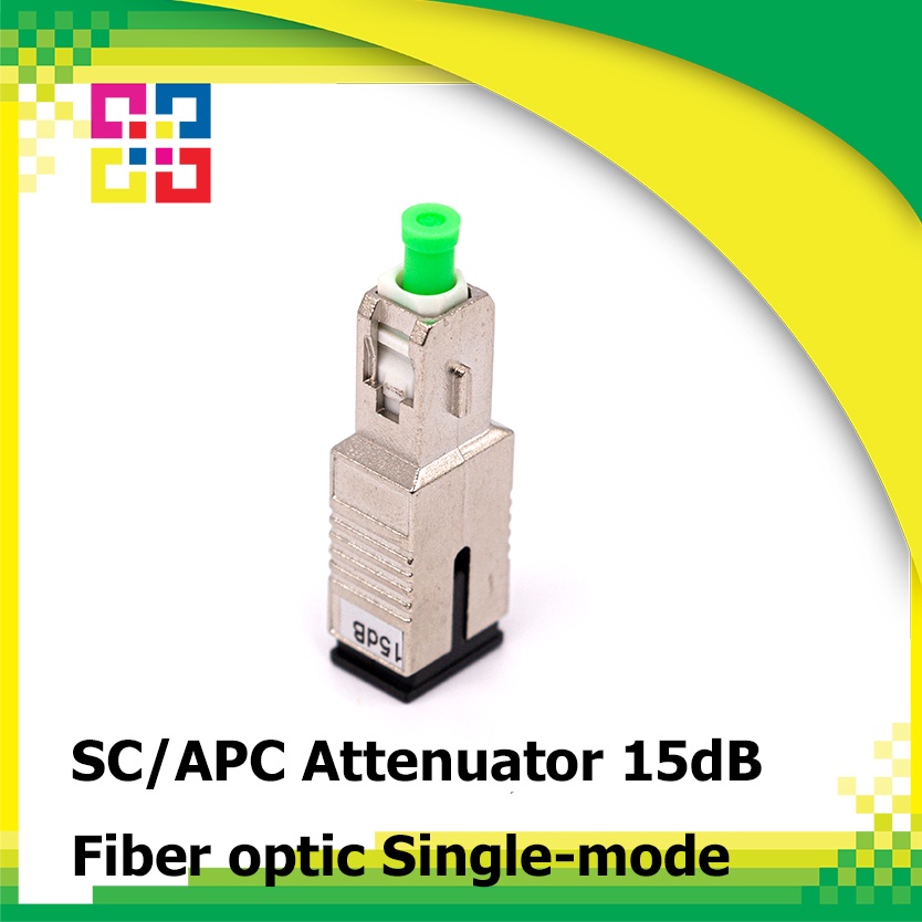 B1-8336 SC/APC Attenuator 15dB Single-mode Fiber Optic (Male/Female), Fixed-BISMON