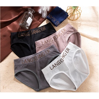 สินค้าพร้อมส่งจากไทย💥LoveIs Bra💥 (N535) กางเกงในผ้าร่อง ใส่ส…