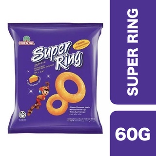 Super Ring Cheese 60g ++ ซุปเปอร์ริง ขนมชีสกรุบกรอบ 60 กรัม