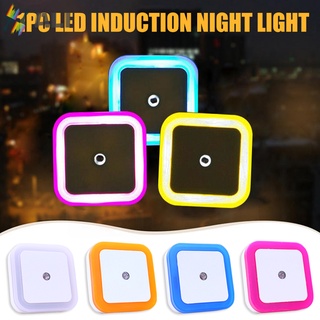 โคมไฟ Led Plug-In Night Light พร้อมเซนเซอร์ตรวจจับฝุ่นสําหรับห้องครัวห้องน้ําห้องโถงบันได