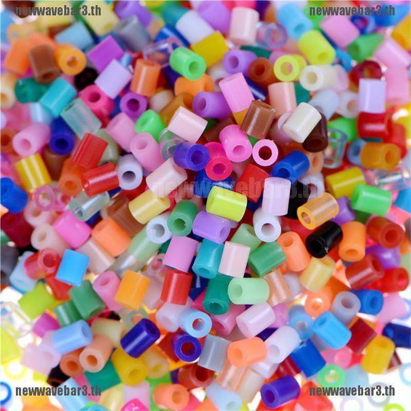 (ใหม่ 3) ลูกปัด Hama Perler คละสี 2 . 6 มม. Diy 1000 ชิ้น ต่อชุด