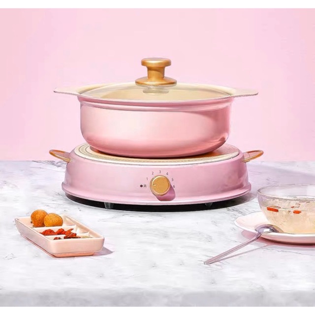 🔥IRIS RICOPA หม้อ กระทะ เตาไฟฟ้าแบรนด์จากญี่ปุ่น มี่ที่จับกันร้อน สีพาสเทล