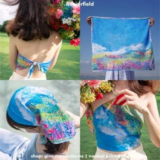 ผ้าอเนกประสงค์ พันคอ โพกหัว เกาะอก bandana scarf givememuseums มีลายให้เลือก เข้ากับทะเล ซัมเมอร์