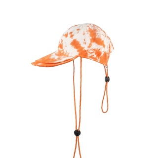 KH EDITIONS - REFLECTED RAY TIE DYE CAP - ORANGE/WHITE - หมวกแก๊ป