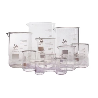 บีกเกอร์แก้วทนไฟ 1000 ml. - 5000 ml. (Beaker - BORO 3.3 Glass 1000 ml. - 5000 ml.)
