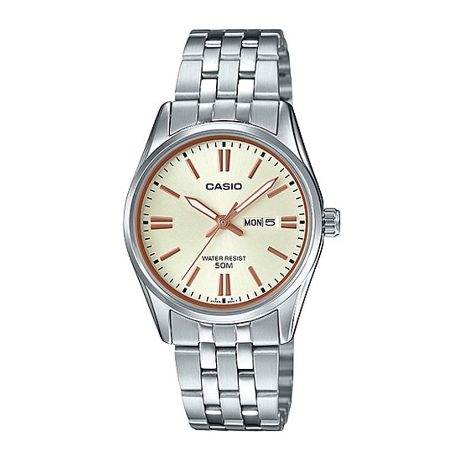 Casio Standard นาฬิกาข้อมือผู้หญิง สายสแตนเลส รุ่น LTP-1335,LTP-1335D-9A,LTP-1335D-9A - สีเงิน