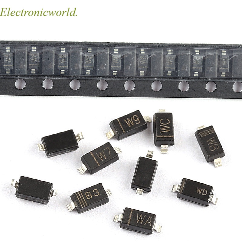 Sod-123 ไดโอดซีเนอร์ 1206 0.5W BZT52C 2V 2.4V 2.7V 3V 3.3V 3.6V 3.9V 4.3V 4.7V 5.1V 5.6V 6.2V 6.8V 7