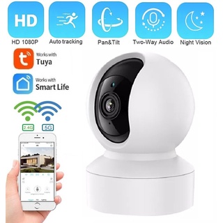 【Support 5G/2.4Ghz WiFi】Tuya/Smart Life 1080P Wifi Ip กล้องวงจรปิด P2P มองเห็นที่มืดสําหรับติดตามรถยนต์ เพื่อความปลอดภัย