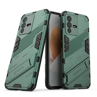 เคส Vivo V23 5G ฮาร์ดเคสกันกระแทกเคสโทรศัพท์ Hybrid Armor Shockproof Hard Case Vivo V23 VivoV23 5G Cover Stand