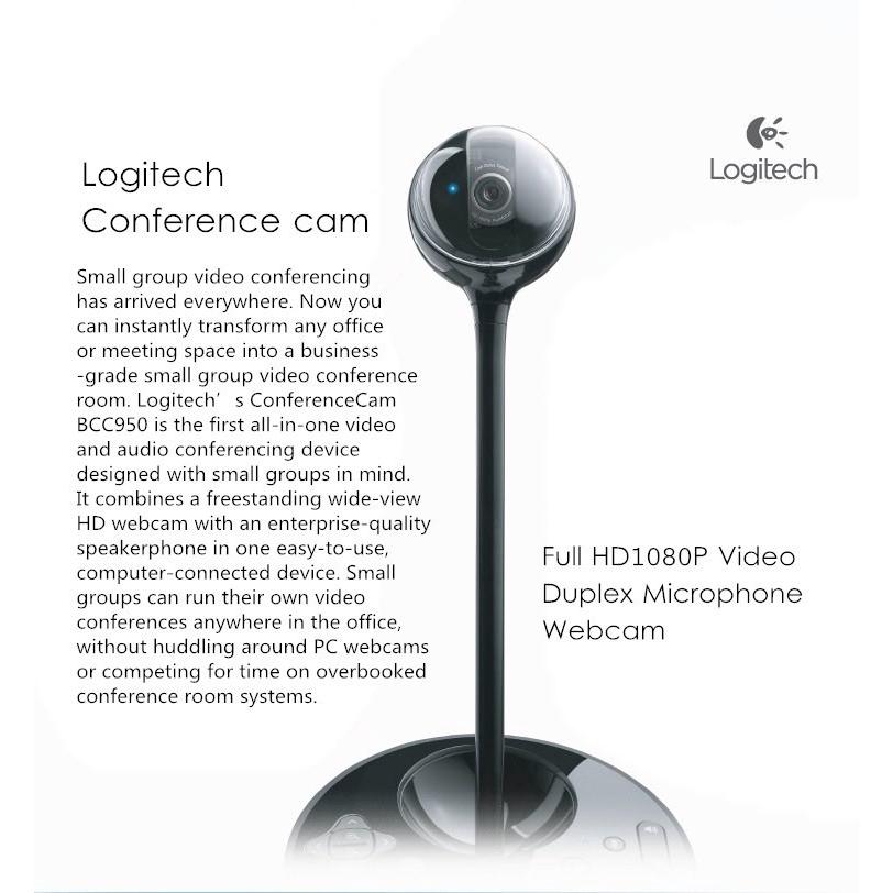 Original Logitech BCC950 1080P HD Camera Business Meeting Video Conferencing Webcam #7