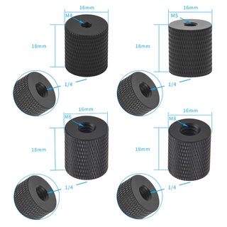 อะแดปเตอร์แปลงสกรูน็อต 1/4 เป็น M4 M5 M6 M8 M10 อุปกรณ์เสริม สําหรับกล้อง DSLR 1 ชิ้น