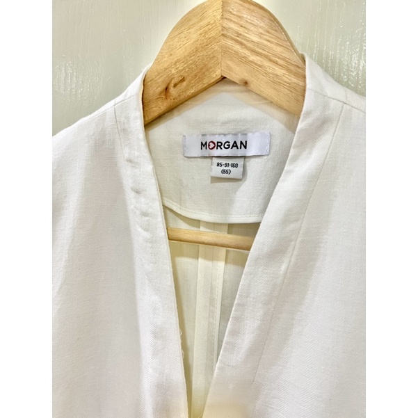 MORGAN ‼️แบรนด์แท้💯%‼️ สูท เบรเซอร์ แบรนด์เนม ของจริงสีขาวจั้วะ สวยๆเลยค่า ‼️พร้อมส่ง‼️