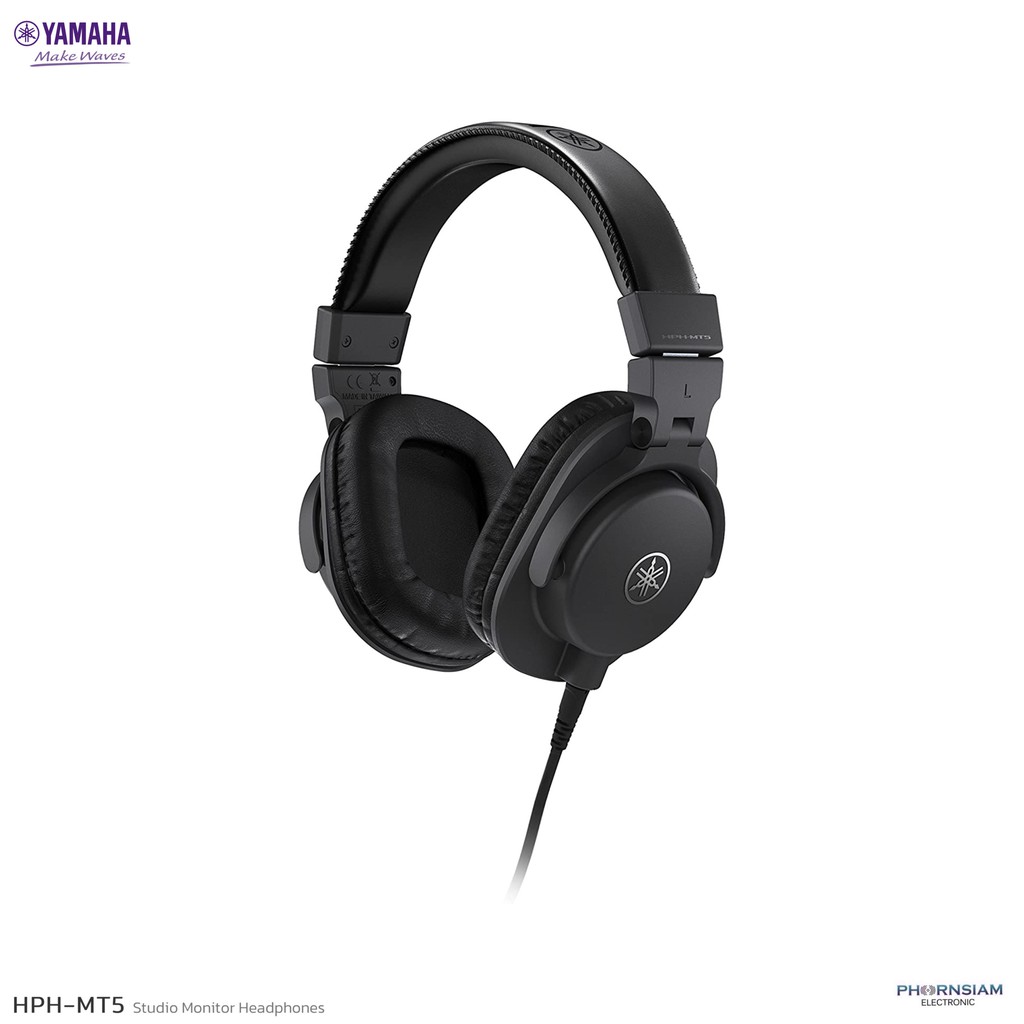 Yamaha HPH-MT5 Studio Monitor Headphones หูฟังมอนิเตอร์ ตอบสนองย่านความถี่ 20 Hz – 20 kHz สำหรับ มอน