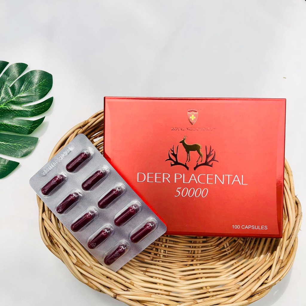 รกกวางแบ่งขายRoyal Choice-Deer Placental 50000 1แผง