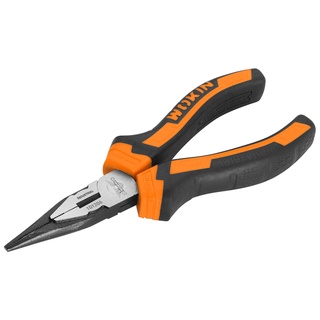 🔥โค้ดINC3LEL3ลด30฿คีมปากแหลม CrV LONG NOSE PLIERS ยี่ห้อ WOKIN WK101206-8