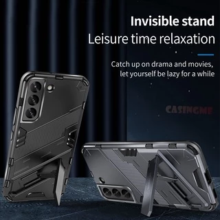 เคสโทรศัพท์มือถือ กันกระแทก พร้อมขาตั้ง สําหรับ Samsung Galaxy S21 Fe 5G S 21 Ultra Plus Fe S21FE 4G
