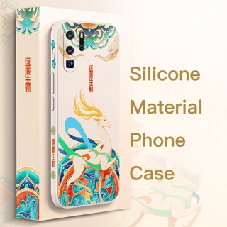 Huawei P20 Pro P30  เคสโทรศัพท์มือถือ ซิลิโคนนิ่ม ลายกวางนําโชค สําหรับ Mate 30 Pro Mate 20 HONOR 50