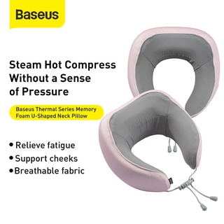 *Baseus หมอนรองคอในรถยนต์รูปตัว U thermal series memory foam u-shaped neck pillow