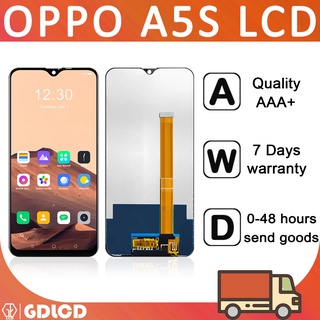 ชุดประกอบหน้าจอสัมผัส LCD สําหรับ OPPO A5S LCD AX7 A7 A12 realme 3 CPH1909