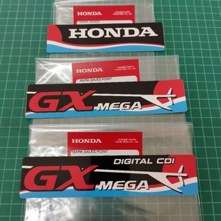 สติ๊กเกอร์ ยี่ห้อ ฮอนด้า แท้ เบิกศูนย์ 100% ติดบริเวณถังน้ำมัน Honda GX