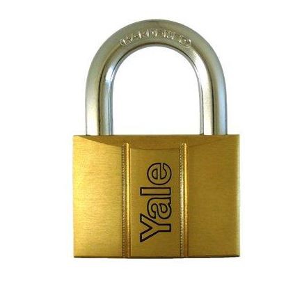 YALE V-SERIES STANDARD BRASS PADLOCK