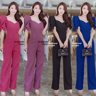 จั้มสูทขายาวแต่งโบว์แขน TT17203 Long sleeve jumpsuit with bow