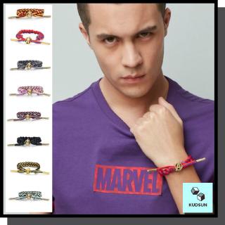 Marvel Avengers กำไลเชือก Little Lion Rastaclat สายรัดข้อมือ Ironman Spiderman