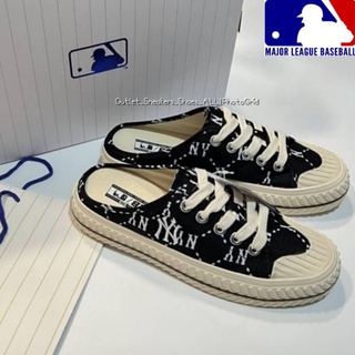 MLB Playball Mule Dia Monogram รองเท้าเปิดส้น