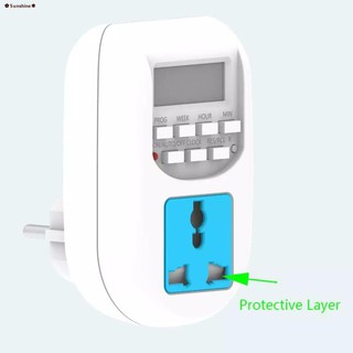 ✸✆☊✿Sunshine✽VDE Timer Digital Al-06ทามเมอร์ดิจิตอล เครื่องตั้งเวลาเปิดปิด ปลั๊กไฟตั้งเวลา