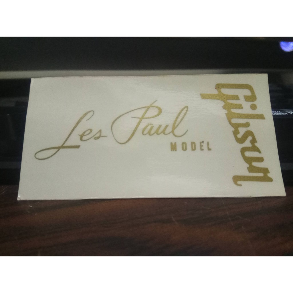 Gibson Les Paul PVC Sticker Gold สําหรับฟื้นฟูหูฟังกีตาร์