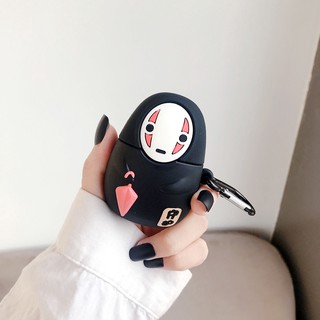 เคสหูฟัง แบบนิ่ม ลายการ์ตูนอนิเมะ Spirited Away สไตล์ญี่ปุ่น สําหรับ airpods 1 2 3 Slender man