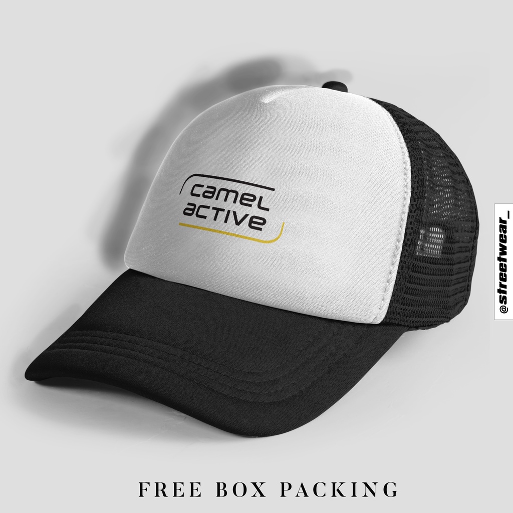 Camel ACTIVE TRUCKER CAP / SNAPBACK CAP ADJUSTABLE STRAP