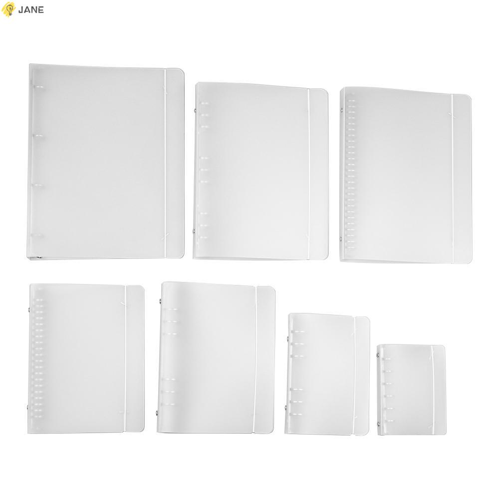 JANE Office Supplies Notebook Shell Fashion Ring Binder File Folder New Refillable Stationery Plasti