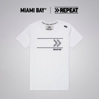 Miami Bay เสื้อยืด รุ่น Repeat สีขาว