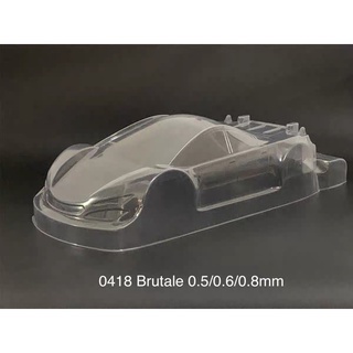 บอดี้ใส โพลิคาร์บอเนต บอดีรถบังคับ ขนาด 1/10 190mm หนา 0.6mm (ทรง Brutale)