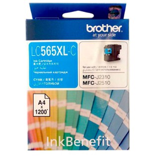 ตลับหมึกอิงค์เจ็ท สีฟ้า Brother LC-565XL C