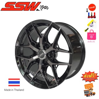 ล้อแม็กขอบ18 ส่งฟรี!! ล้อคุณภาพแข็งแรงทนทาน 18x9 6h139.7 ET+20 CB106.1 ยี่ห้อ SSW Color FF/BK/GCGR ล้อกระบะ ล้อSUV