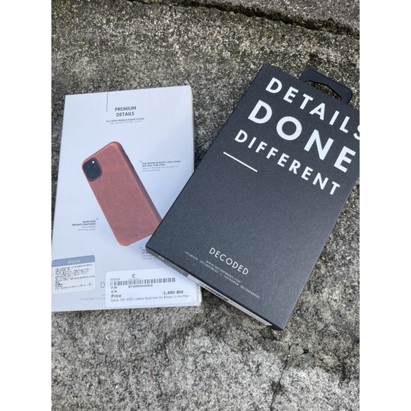 DECODED Leather Back Cover For IPhone 11 promax