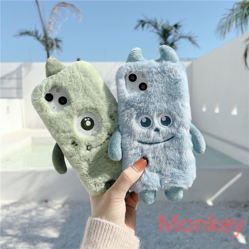 เคสโทรศัพท์มือถือ ผ้ากํามะหยี่ขนนิ่ม ลายมอนสเตอร์ตัวน้อยน่ารัก สําหรับ Xiaomi Redmi Note 11 Pro 10 9 8 9T 8T 11S 10S 9S 9A 8A 9C Mi 11 Lite
