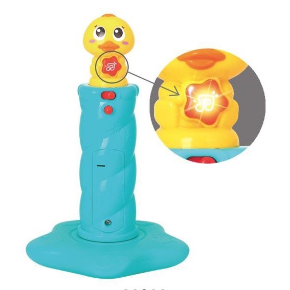 Huile Toys ห่วงเรียงซ้อนลูกเป็ด เจดีย์สวมหลัก มีเสียงมีไฟ - รูปที่ 6