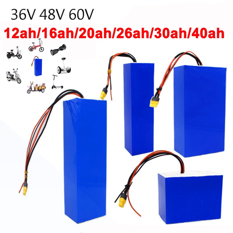 36V 48V 60V 10S 13S 16S lithium battery pack 20ah 30Ah with BMS Protection For Balance car Electric 