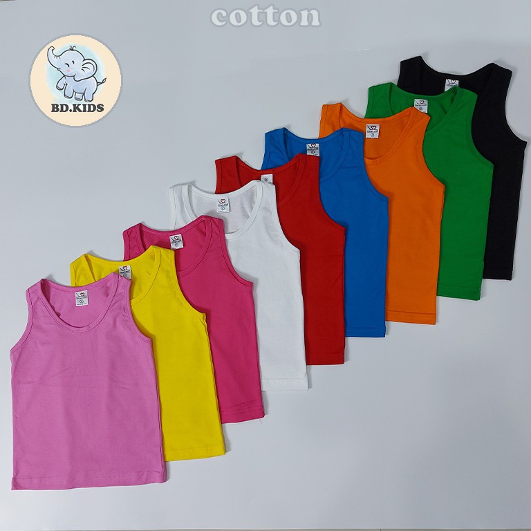 Paintmylove เสื้อเด็ก เสือยืดเปล่า เสื้อกล้ามเปล่าเด็ก ผ้า cotton 100%